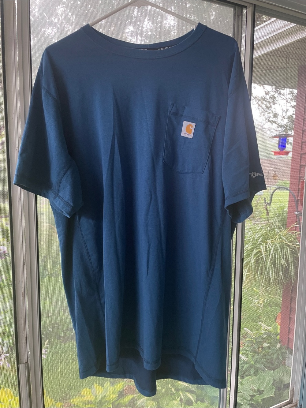 Carhartt Force Men's Pocket T-Shirt in Teal Blue XL